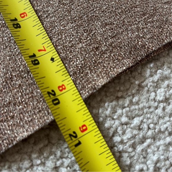 Cache S SILK Metallic Gold Mesh Collared Sweater Knit Top Holiday Elegant VtgY2K - Picture 14 of 15